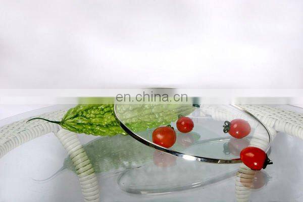 tempered glass lid with steam hole