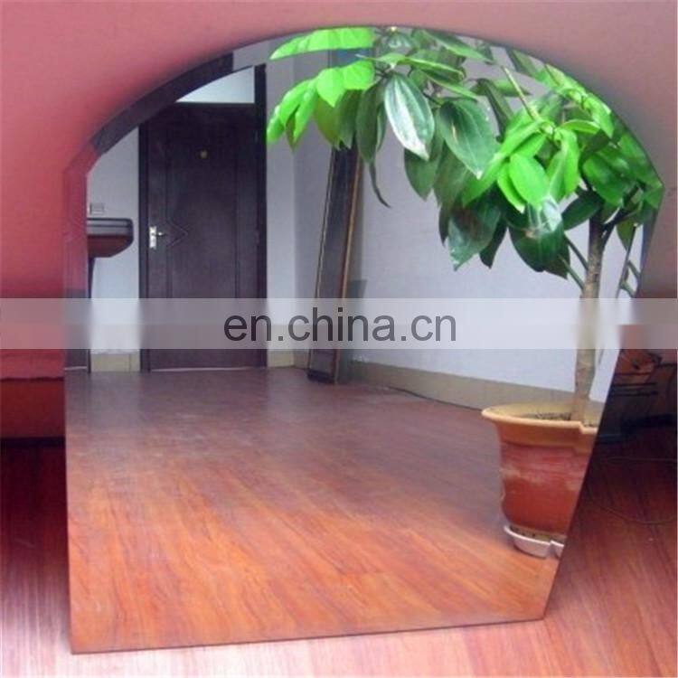 5mm bathroom retractable mirror glass with shelf
