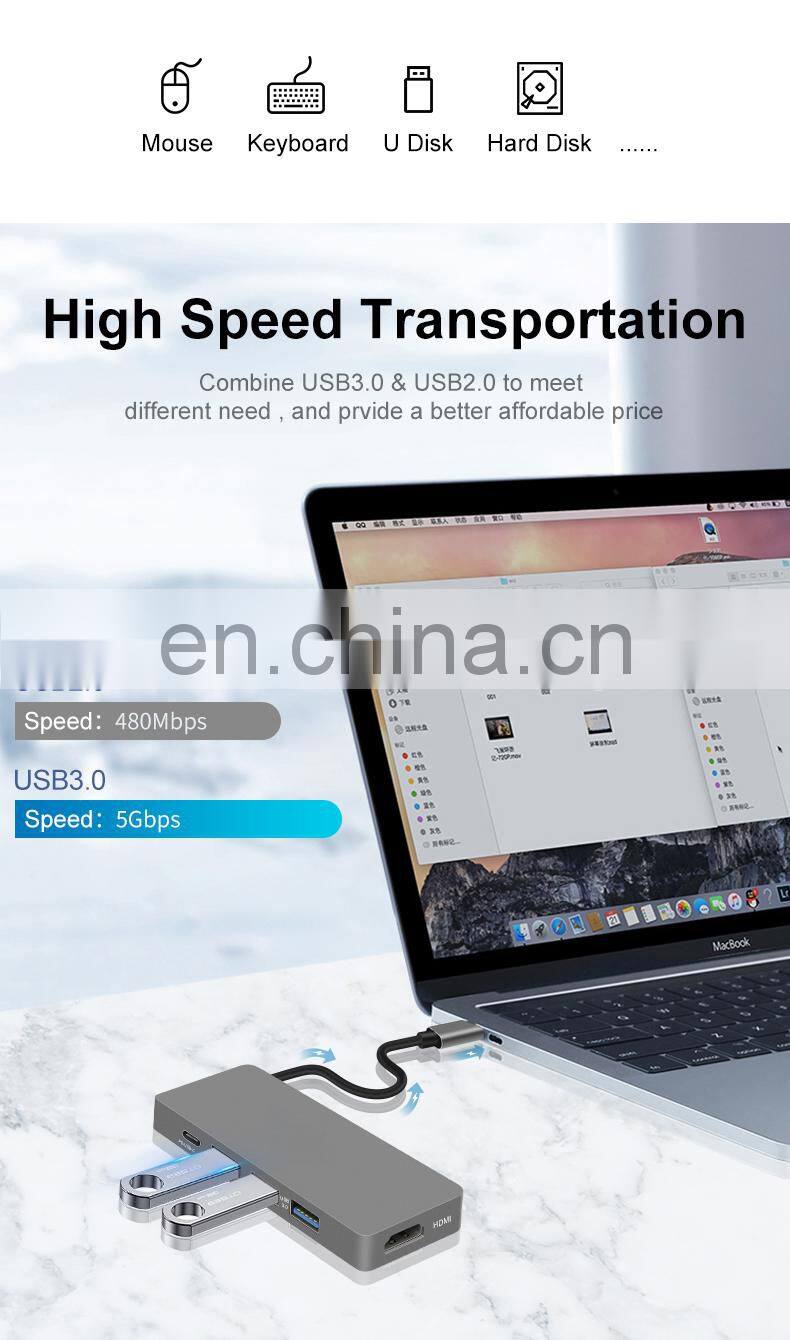 Shenzhen Usb Hub 3.0 With 2020 New For Laptop Computer Multifunction Wholesale Charging Phone Dock Station For Laptop Usb C Hub