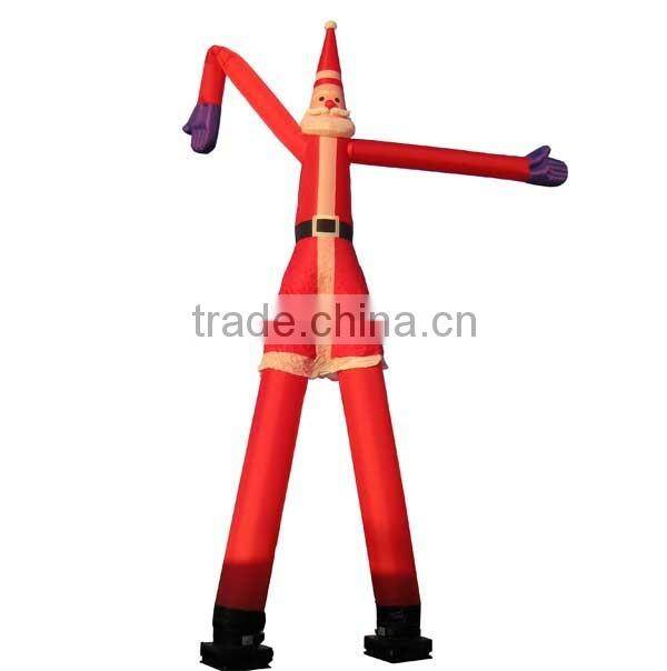custom high quality Christmas Santa image different height inflatable air dancer for Christmas promotion