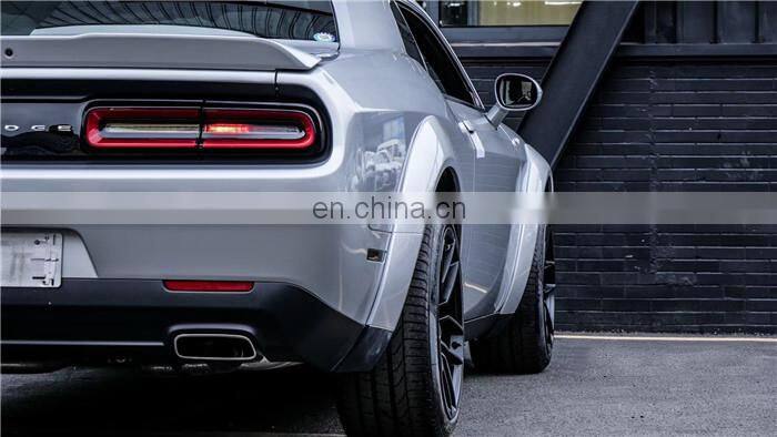 Runde Suitable For Dodge Challenger Upgrade Hellcat Front Bumper Wide Body Wheel Eyebrows Hole-opening Hood Original PP