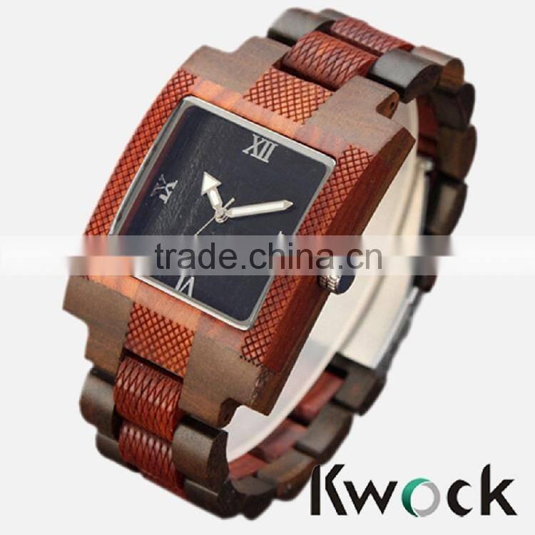 Unique design charming wholesale wooden watch,low moq low price