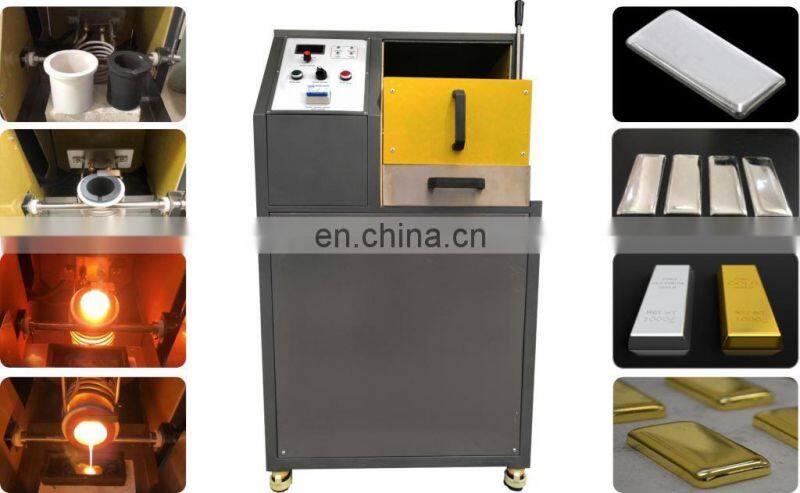 Hot sale small Chinese manual tilting gold silver copper ingot making machine