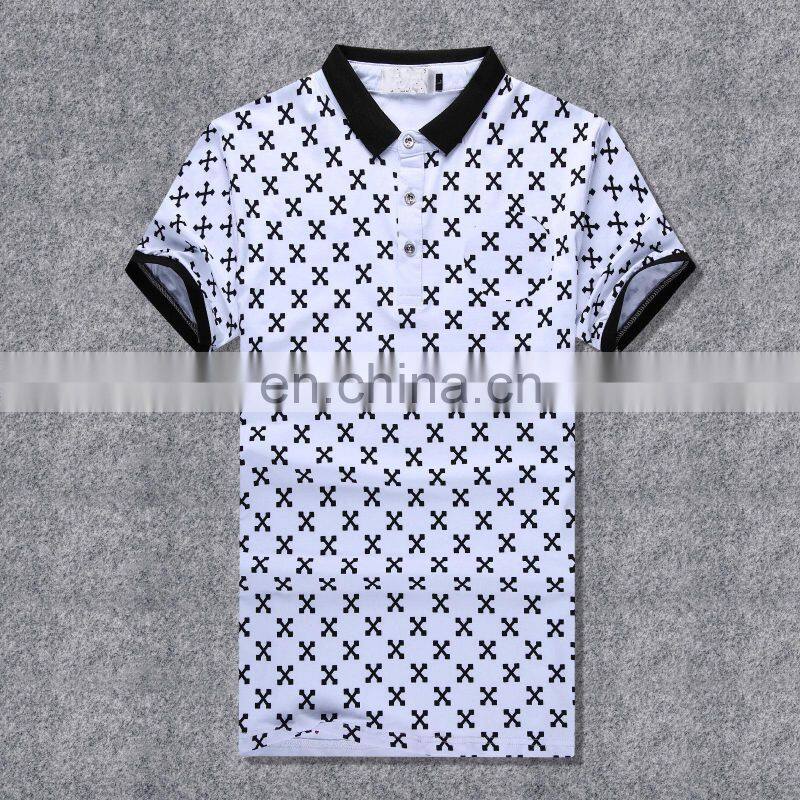 Wholesale Custom Design High Quality Plain Mens Golf Lapel Polo Shirt for Sports Men Casual Smart Embroidered