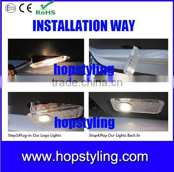 china car accessory manufacture, For Touran 10-12 LED laser projector logo ghost shadow light, car welcome door logo light