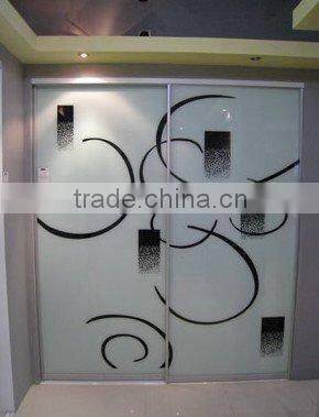 decorative glass panels/decorative interior patterned door glass