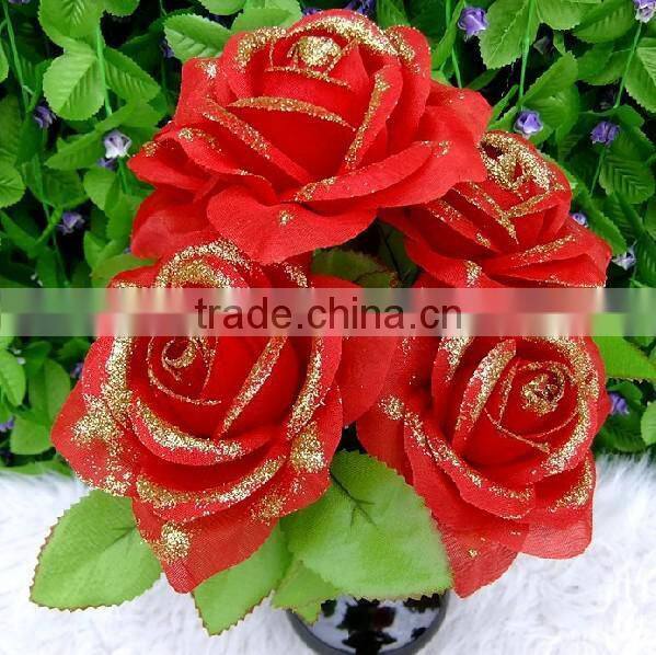 LS-007 artificial flower used for decoration(rose,peony,narcissus,clove)