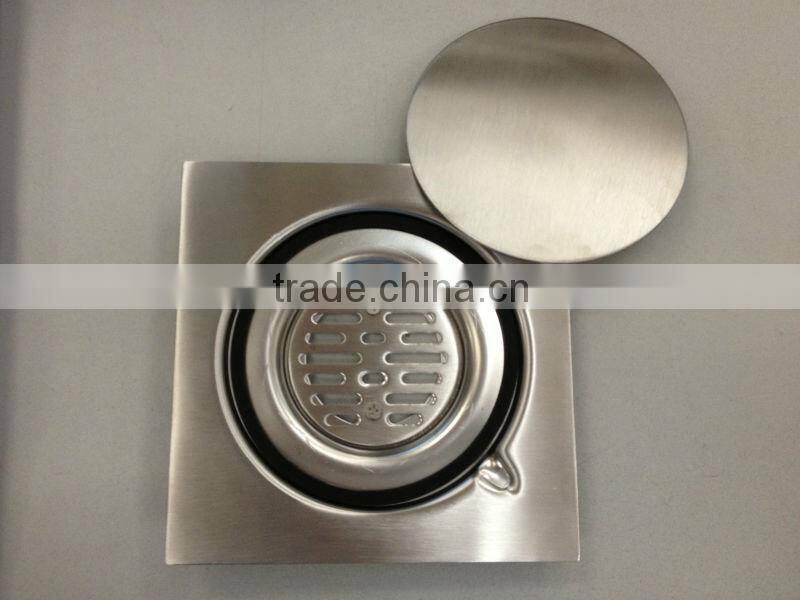 316# Stainless steel square floor drain 150*150mm SA type