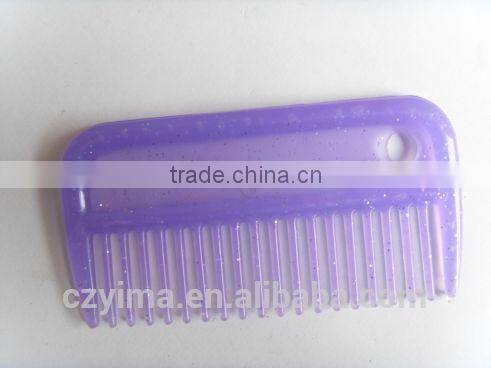 Plastic glitter horse mane comb/horse product