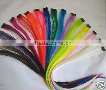 22" 7 pcs/pack clip in hair extensions dark color natural wave clip weft human remy hair extension