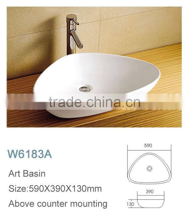 Alibaba manufacturer bathroom shell shape sink