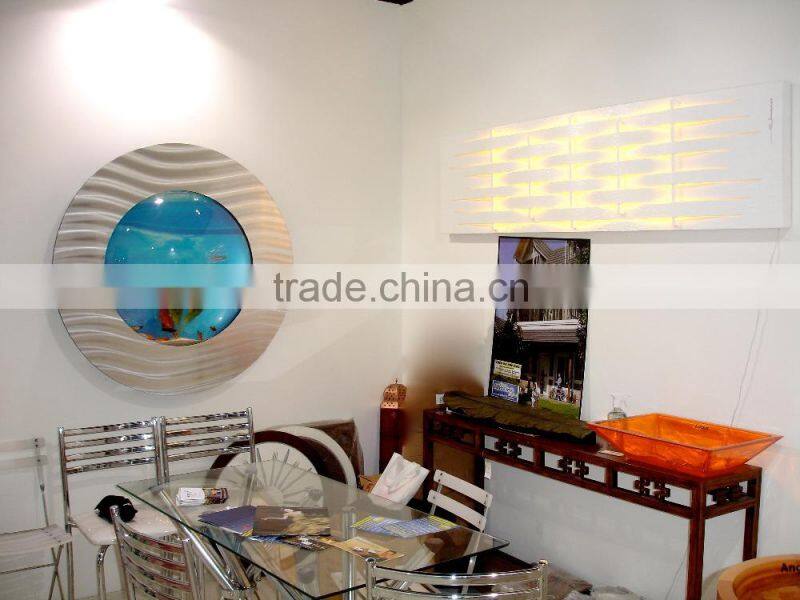 Round Glass Aquarium Wall Mounted Aquarium Fish Tank