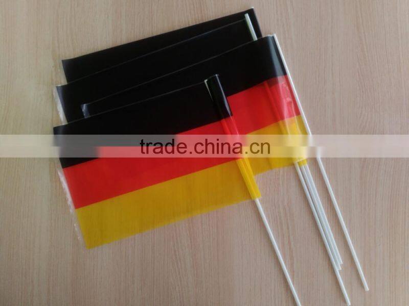 German hand held small plastic flag