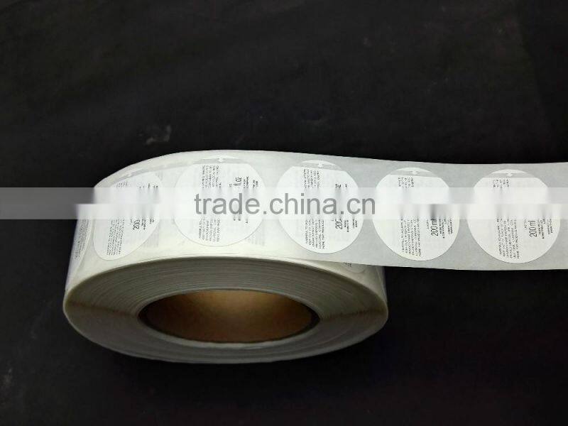 Adhesive two layers labels - multilayer sticker