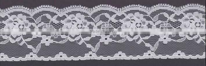 scallop lace trim 100% nylon non elastic lace trimming