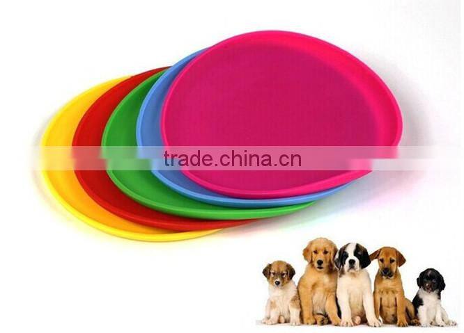 2015 Wholesale professional silicone frisbee, dog toy