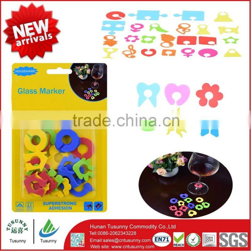 Good quality marker wine glass marker set for party