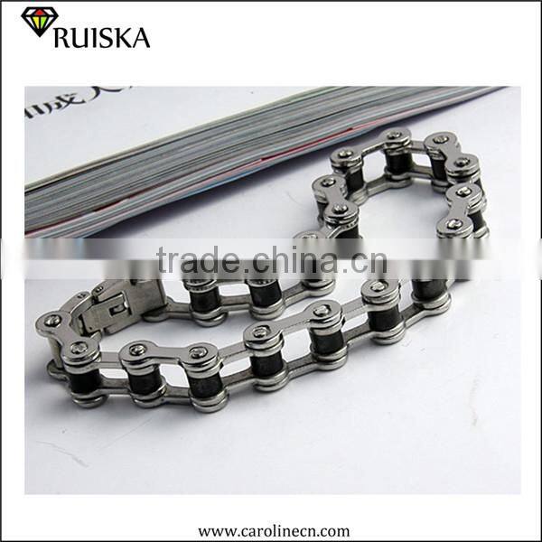 New Arrived Unique Men's Stainless Steel Bike Chain Bracelet
