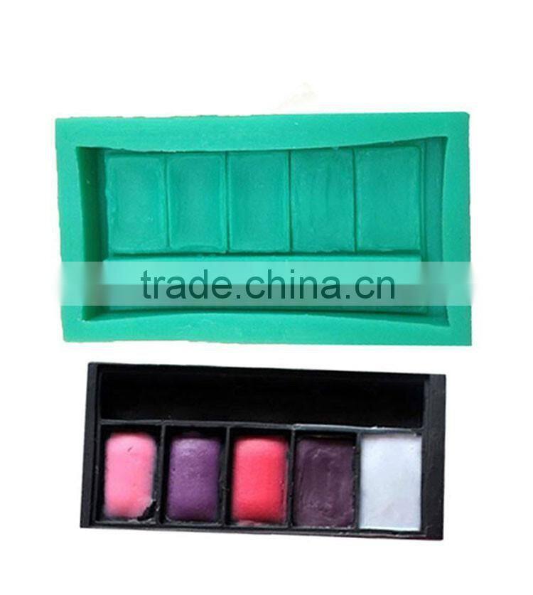 Lipstick Silicone Fondant Mould Cake Sugarcraft Chocolate Decorating Baking Mold