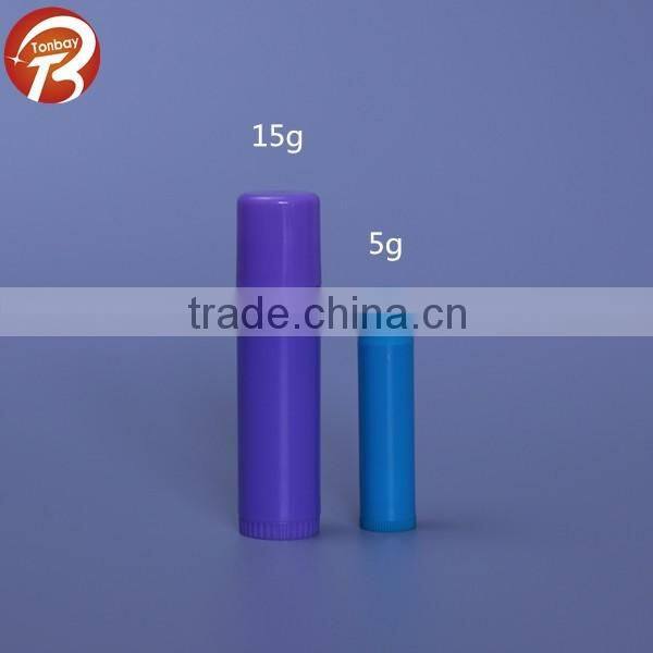 5g empty plastic lip gloss tube, lipstick tube