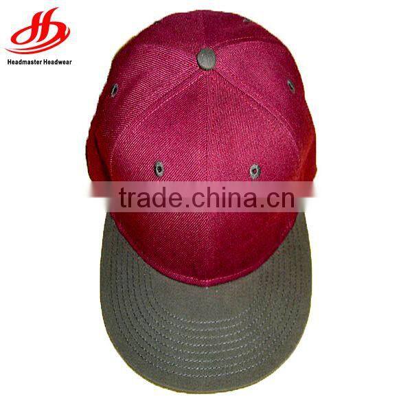 Custom neon flat brim 100%acrylic snapback hats