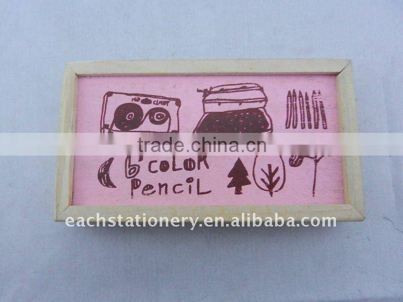 3.5 Inches Drawing Mini Color Pencil Set With Wooden Box Packing