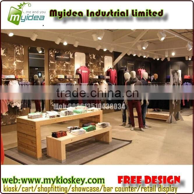 Clothing store display furniture of clothing store fixtures and clothing store display racks