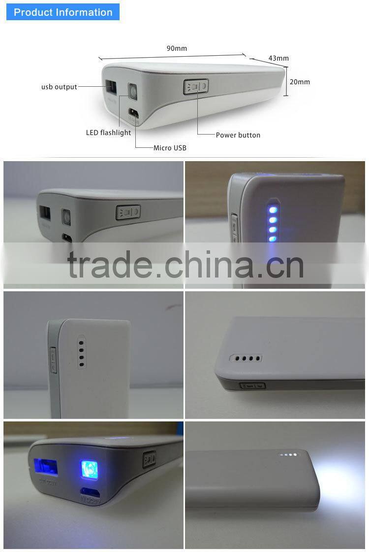 new products Low price best quality oem tablet power bank 5000mah