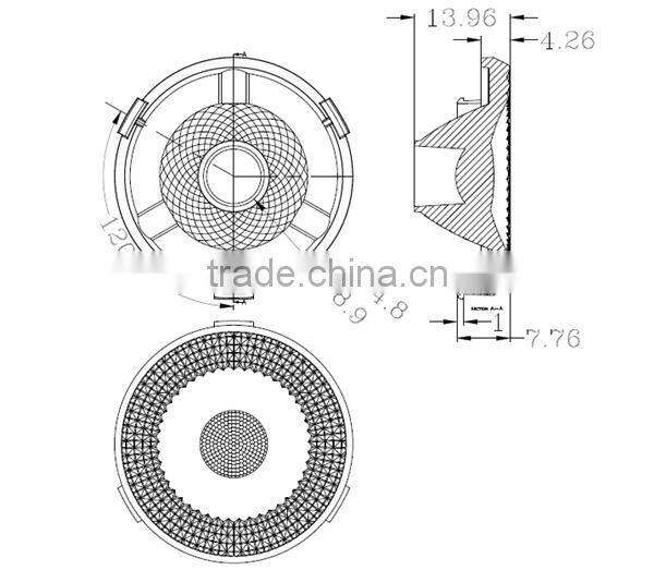 2015 Samsung New led lens COB led lens optical lens DK3528-JC-4S spotlight
