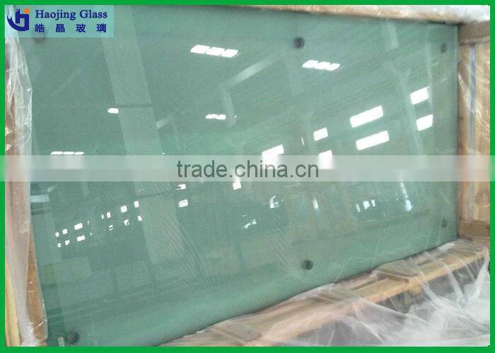Haojing laminated glass price per square metre with CE certificate