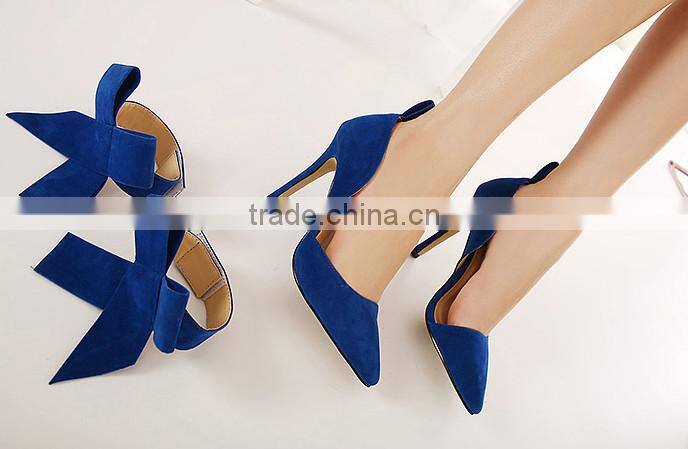 high quality red pointed toes high heel women pump shoes