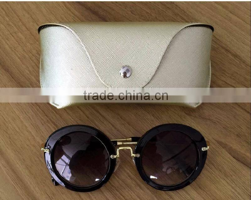 Fashion custom leather eyeglass case for sunglasses