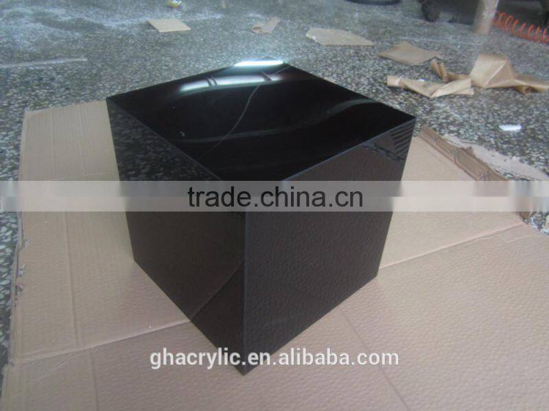 Shenzhen factory Manufacturing luxuriant design acrylic display box ,black acrylic box