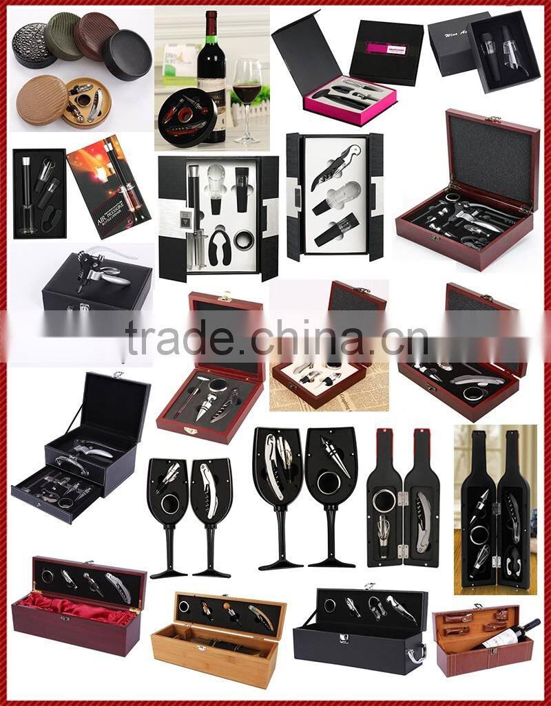 2016 Luxury Wine Opener Set with 9 Pieces Accessories for Wine Lovers