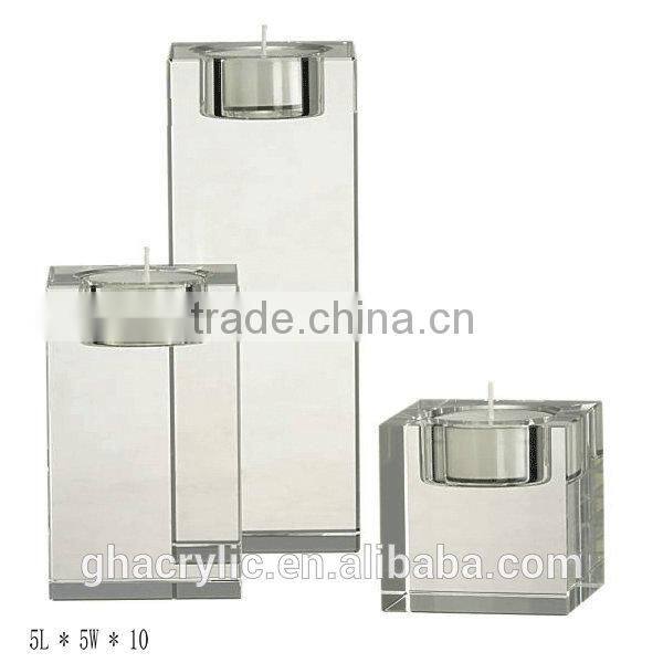 Top sale Newest design high quality acrylic candlestick holder ,top grade acrylic candlestick holder