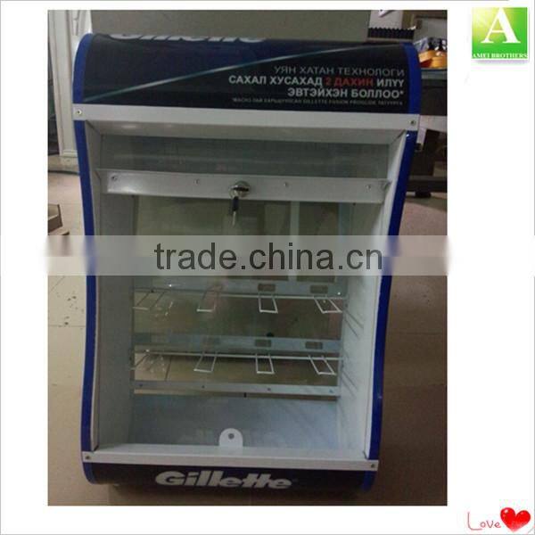 OEM PS mld vacuum forming plastic shaver display rack