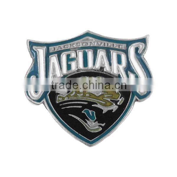 United States Air Force Matel Fridge Magnet With Blue Enamel Color Filled Seal and Gold Enamel Color Filled Accent Wings