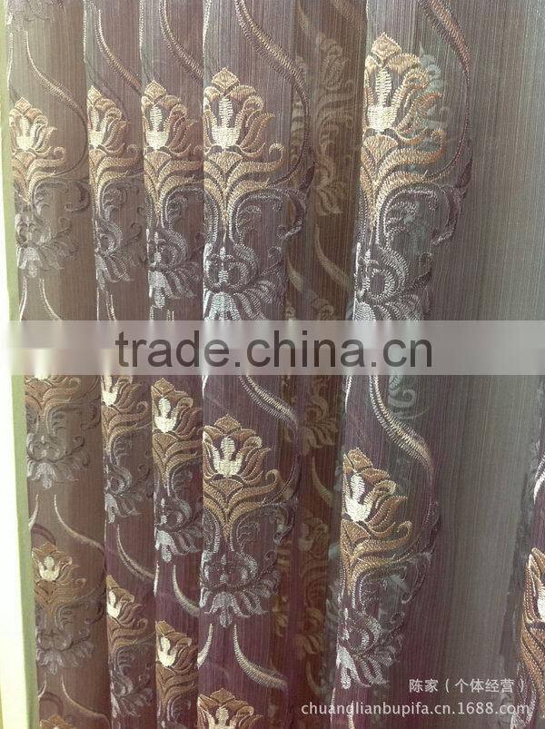Best quality latest embroidered raw silk fabric