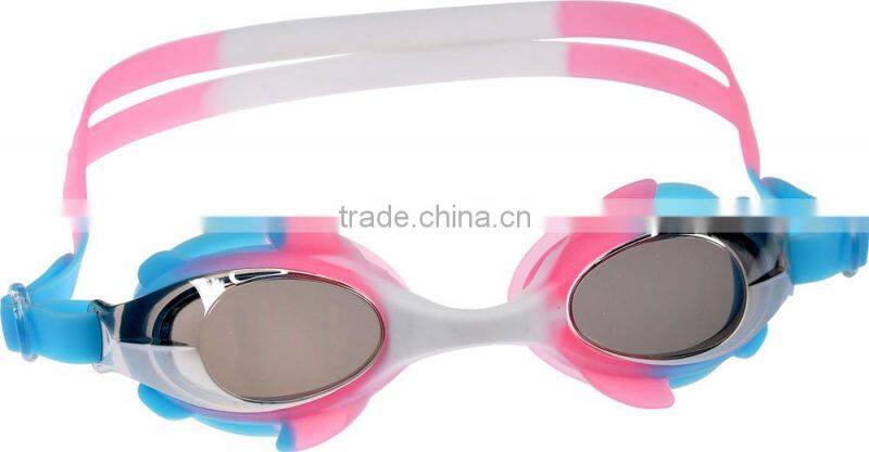 Funny cheap kids cartoon swimming goggles,fish kids goggles,kids swimming glasses