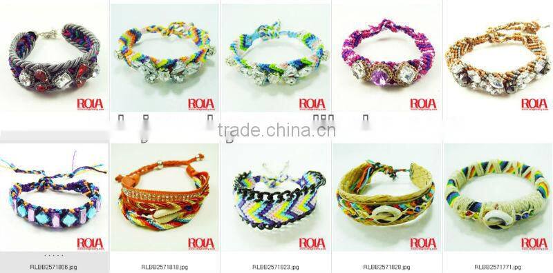 Promotion colorful cotton bracelet