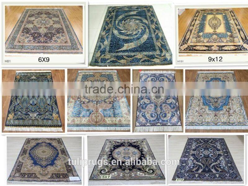 commercial car hand knotted handmade persian silk rug persian handmade silk carpets for home hotel villa/silk rug