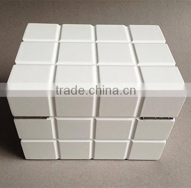 HOT SALE! custom rectangle wooden magic cube storage jewelry box