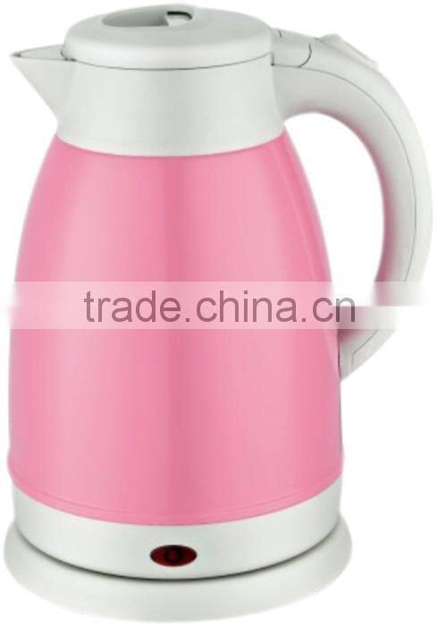 2016 hot selling double wall stainless steel electric kettle
