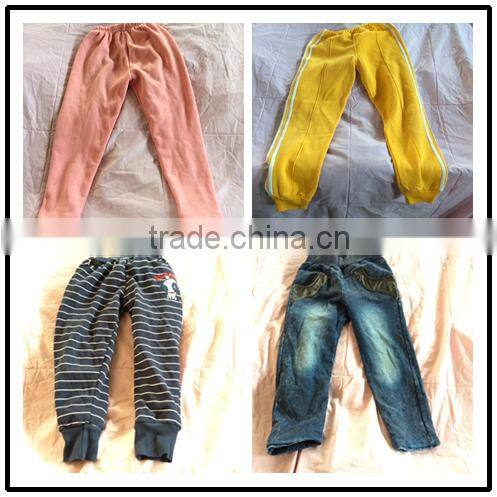 China second hand clothes kids pants,used kids clothes wholesale