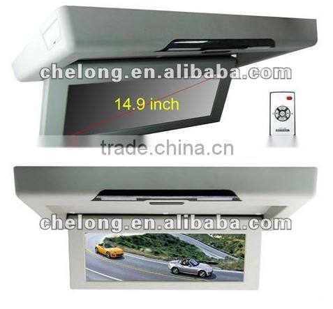 14.9 Inch LCD Screen Roof Mount Multi-media Monitor with Two Way Video input