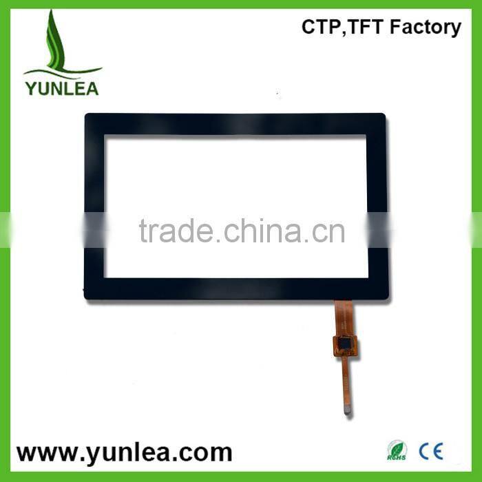 2015 hottest 50 pins 7" touch industrial capacitive touch lcd panel