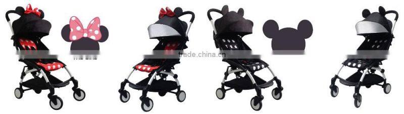 The new design of Mickey Mouse baby stroller,Cute baby umbrella vehicle