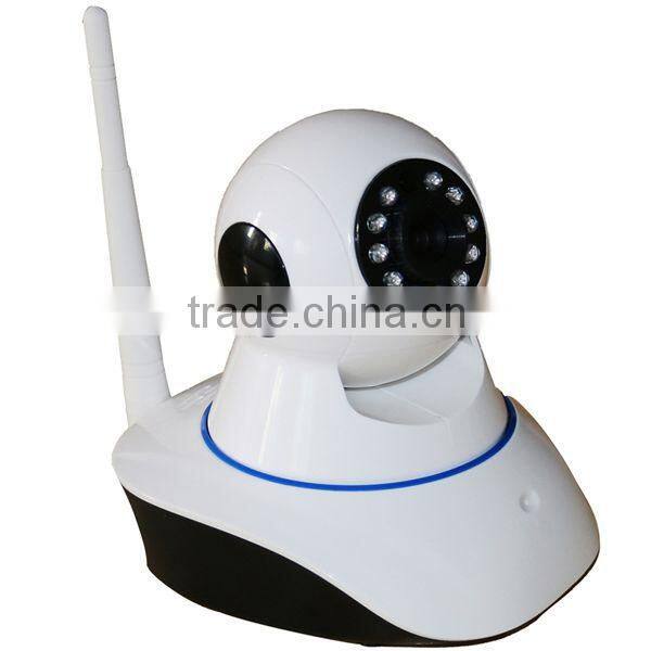 Wireless ip camera input alarm with pir sensor and remote control