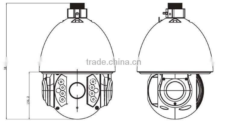 Dahua ptz camera Auto-Tracking 20X High-Speed 150M IR auto motion tracking ptz camera infrared,with wall bracket