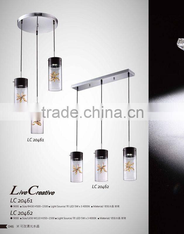 Led pendant lighting of designer restaurant modern glass light
